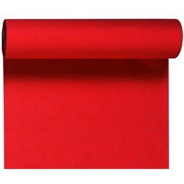 table runner Tête-à-Tête DUNICEL disposable red | 24 m  x 0.4 m product photo