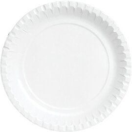 paper plate paper white laminated  Ø 220 mm | 3 x 100 pieces | disposable product photo