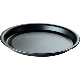 plastic plate polystyrol black  Ø 260 mm | 2 x 50 pieces | disposable product photo