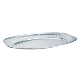 serving plate aluminium silver coloured oval | 550 mm x 360 mm | disposable product photo