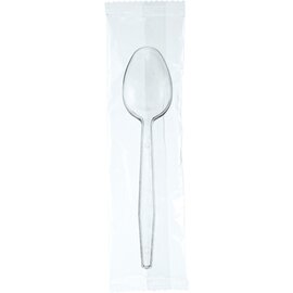 teaspoon DINNER polystyrol transparent  L 125 mm | disposable | 250 x 1 piece product photo