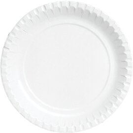 paper plate paper white  Ø 180 mm | 8 x 100 pieces | disposable product photo