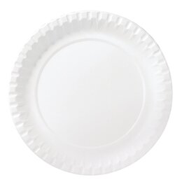 paper plate paper white  Ø 180 mm | 12 x 100 pieces | disposable product photo