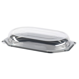 serving plate black octagonal | 460 mm x 300 mm product photo  S