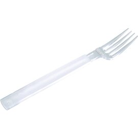 dining fork LIBRA polystyrol transparent  L 190 mm | disposable | 20 x 12 pieces product photo