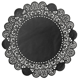 cake doilies black Ø 190 mm round product photo