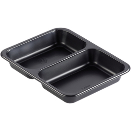 PP bowl CATERLINE black | 227 mm x 178 mm H 32 mm | 2 compartments  | disposable product photo