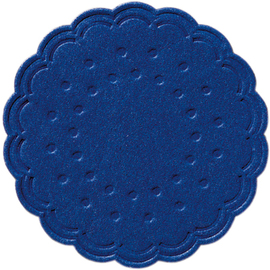 tissue coasters blue Ø 75 mm round disposable paper product photo