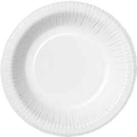paper plate paper white laminated  Ø 180 mm | 8 x 100 pieces | disposable product photo