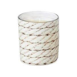 glass candle SWITCH & SHINE white rope look  Ø 80 mm  H 85 mm | 4 x 3 pieces product photo
