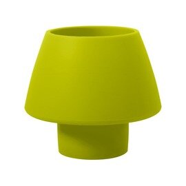 candle holder Moody Maxi 1-flame plastic green  Ø 123 mm  H 129 mm | 4 pieces product photo