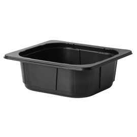 PP bowl GN 1/6 black | 176 mm x 162 mm H 60 mm | disposable product photo