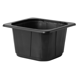 PP bowl GN 1/6 black | 176 mm x 162 mm H 100 mm | disposable product photo