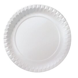 paper plate paper white  Ø 150 mm | 7 x 100 pieces | disposable product photo