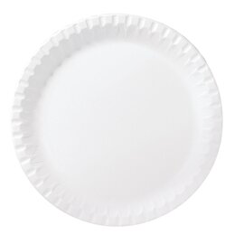 premium plates paper white  Ø 220 mm | 5 x 50 pieces | disposable product photo