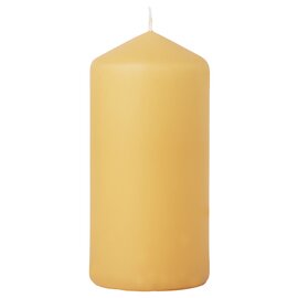 pillar candles honey coloured round  Ø 70 mm  H 150 mm | burning period 50 hours | 2 x 6 pieces product photo
