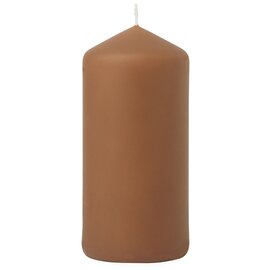 pillar candles brown round  Ø 70 mm  H 150 mm | burning period 50 hours | 2 x 6 pieces product photo
