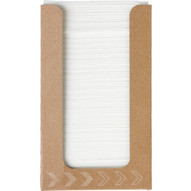 Dunisoft® napkins in a dispenser • white 200 mm x 200 mm product photo
