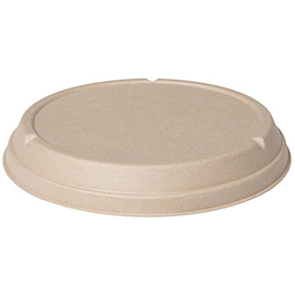 Lid for salad bowl ecoecho® bagasse brown 800 ml + 900 ml + 1200 ml, bagasse, brown, Ø 194 mm x H 27 mm product photo