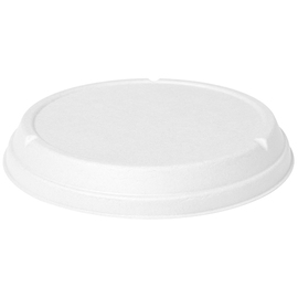 Lid for salad bowl ecoecho® bagasse white 800 ml + 1000 ml, bagasse, white, Ø 201 mm x H 27 mm product photo