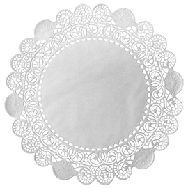 cake doilies white paper Ø 300 mm round product photo