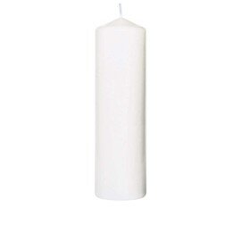 pillar candles white round  Ø 70 mm  H 220 mm | burning period 80 hours product photo