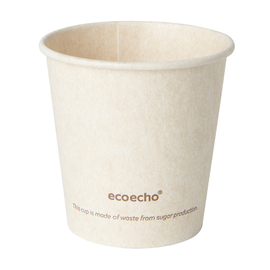 coffee mug disposable 120 ml bagasse 100% compostable product photo