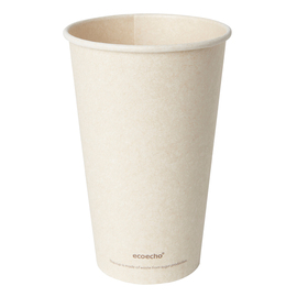 coffee mug disposable 470 ml bagasse 100% compostable product photo