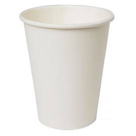 coffee mug ecoecho® disposable 240 ml PAP / PLA white 100% compostable product photo