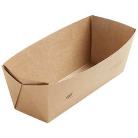 take away box 1100 ml Slim Brick Box carton brown PLA-coated | 225 mm x 85 mm H 75 mm product photo