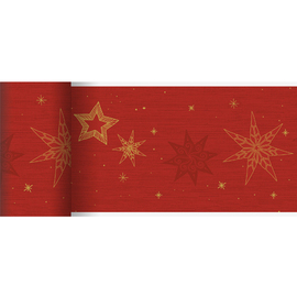 table runner design STAR STORIES RED disposable 6 rolls of 20 m each | 20 m product photo