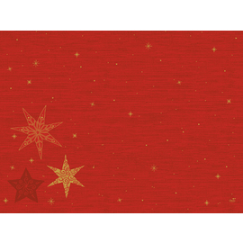 table mat Dunicel® design STAR STORIES RED 300 mm 400 mm disposable 5 x 100 pieces product photo