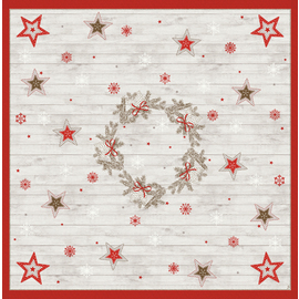 tablecloth for middle of table design COZY WINTER disposable 1 x 100 pieces product photo