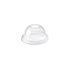 Dome lid with hole for coffee mug SWEAT ecoecho®, transparent, CPLA, max + 100 ° C product photo