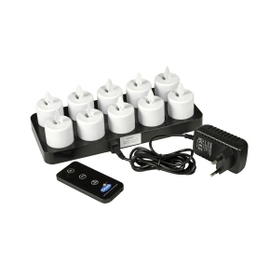 LED candle set MOVING FLAME | charging station | adapter | remote control | burning period 25 hours product photo
