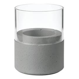 LED candle holder NEAT glass dark grey Ø 61 mm H 70 mm product photo