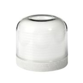 LED mini lamp holder STELLA plastic white  Ø 82 mm  H 73 mm product photo
