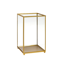 candle holder NOBLE glass golden coloured H 220 mm product photo