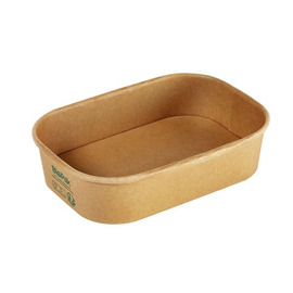 menu box | sealing box 500 ml BRICK Box Medium carton brown | 171 mm x 120 mm H 43 mm product photo