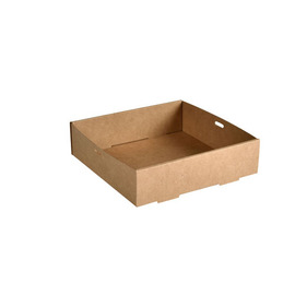 catering tray GLANCE 3 ltr carton brown | 225 mm x 226 mm H 60 mm product photo