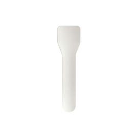 ice cream spoon disposable made from paper white product photo