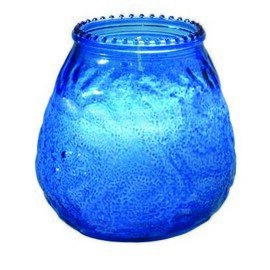 glass candle VENEZIA blue  Ø 100 mm  H 100 mm | burning period 70 hours | 4 x 3 pieces product photo