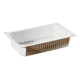 PP bowl GN 1/4 white | disposable 265 mm x 162 mm H 50 mm product photo