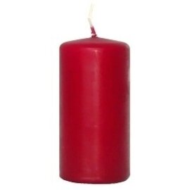 pillar candles bordeaux round  Ø 60 mm  H 130 mm | burning period 35 hours product photo