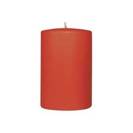 pillar candles orange round  Ø 70 mm  H 150 mm | burning period 50 hours | product photo