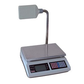 Loading scale Soehnle 9316, platform size 355 x 245 mm, weighing range up to 6 kg, digit step: 1 range 1g / 2. Range 2 g, second display on tripod, calibrated product photo