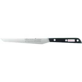 bread roll knife blade steel tooth grinding | riveted | black | blade length 18 cm product photo