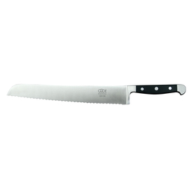 bread knife ALPHA blade steel wavy cut | black | blade length 32 cm product photo