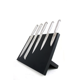 magnetic knifedesk wood beech black magnetic suitable for 5 knives product photo