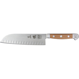 santoku ALPHA BIRNE blade steel hollow grind blade | blade length 18 cm product photo